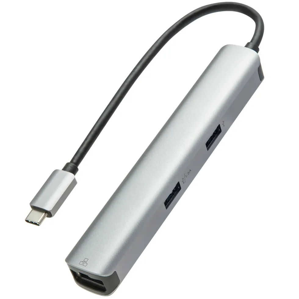 Plexgear Multiadapter for USB-C med 6 porter
