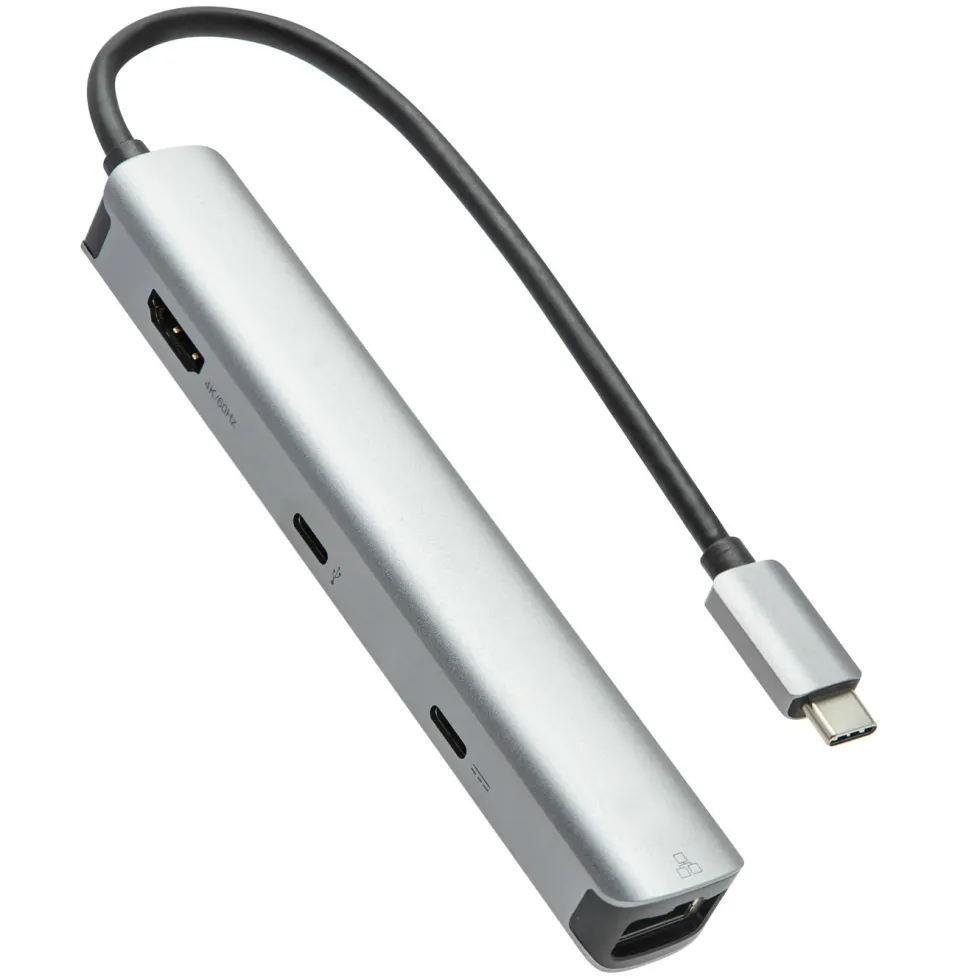 Plexgear Multiadapter for USB-C med 6 porter