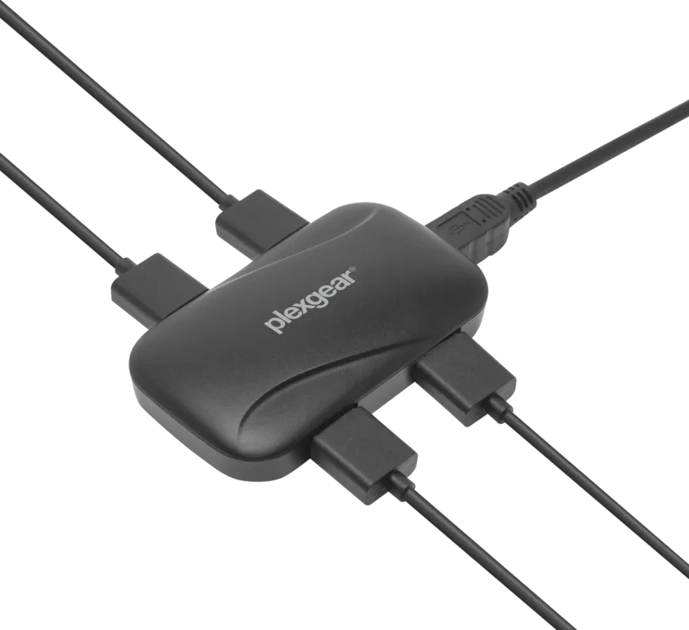 Plexgear Portable 300 USB-hub, 4-veis