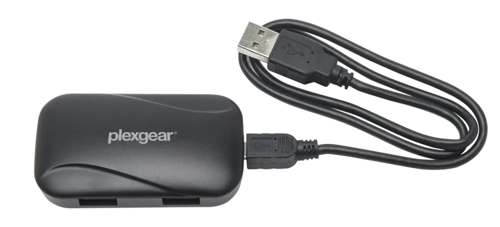 Plexgear Portable 300 USB-hub, 4-veis