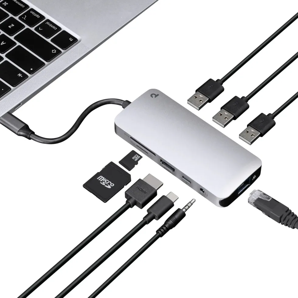 Plexgear 9-ports USB-C multiadapter CB1022