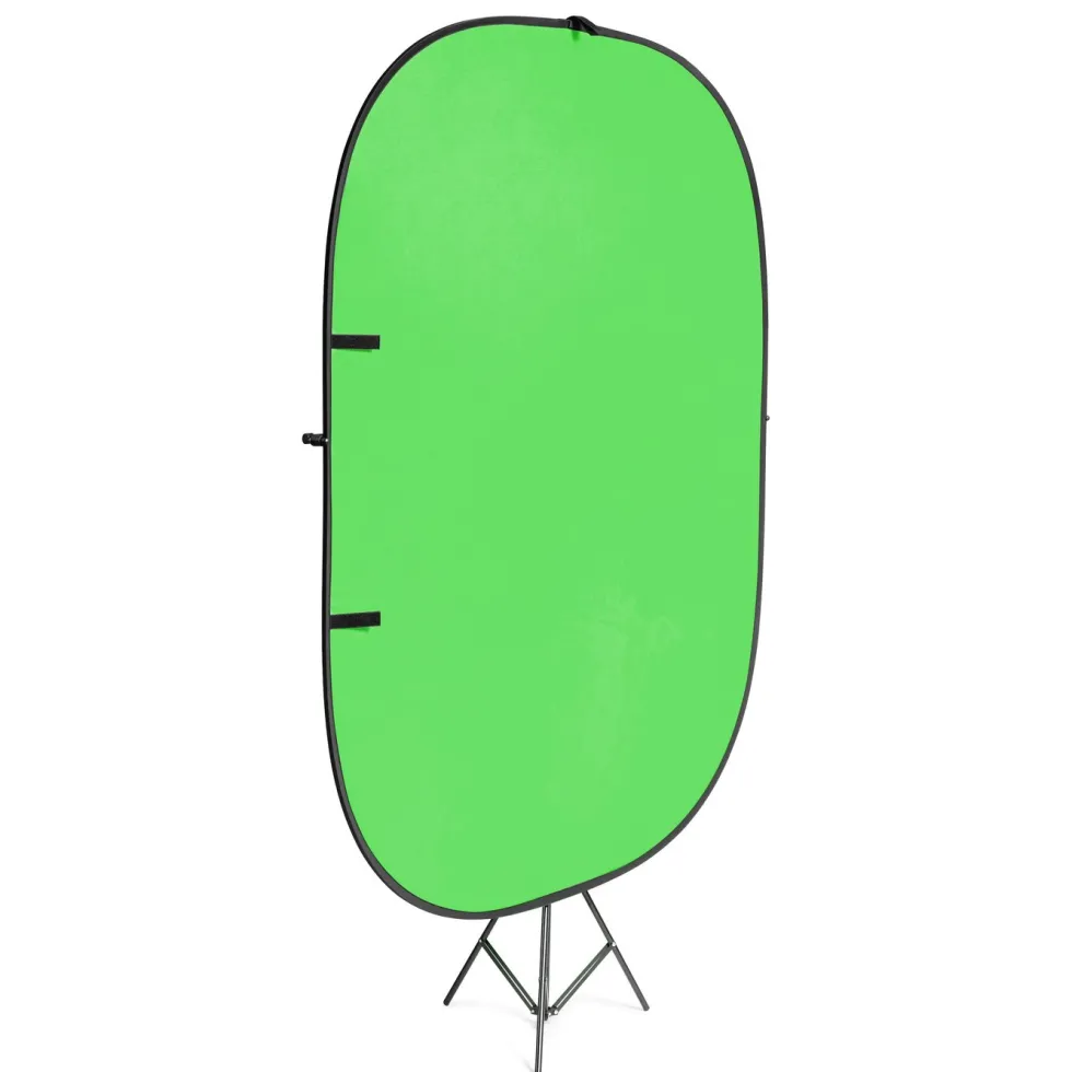 Plexgear Tofarget Green Screen med stativ 1,5x2 m