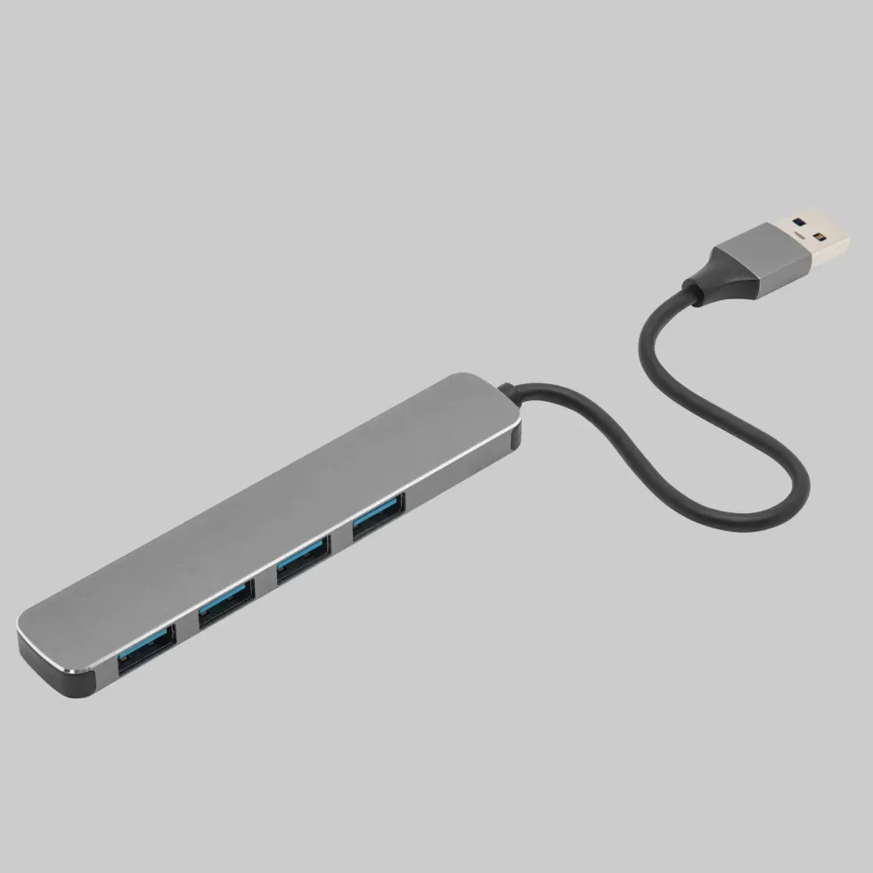 Plexgear USB-A-hub CB222 med USB-A-tilkobling 4-veis