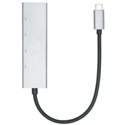Plexgear USB-C-hub med 4 porter