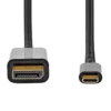 Plexgear USB-C-kabel til Displayport 2 m