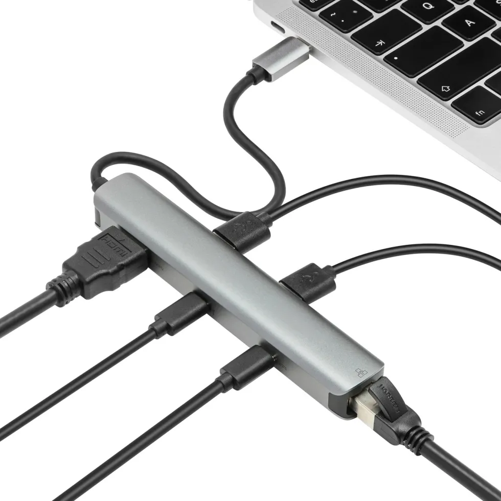 Plexgear USB-C-multiadapter CB1024 - 6 porter