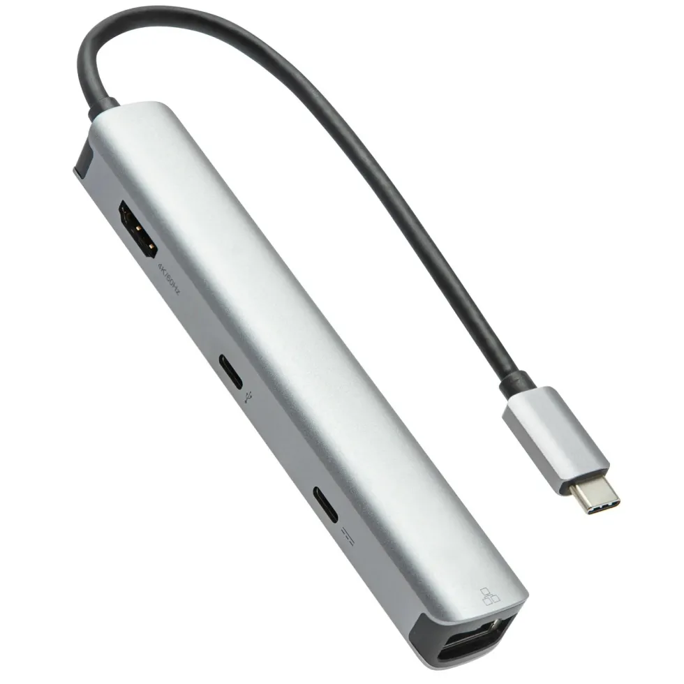 Plexgear USB-C-multiadapter CB1024 - 6 porter