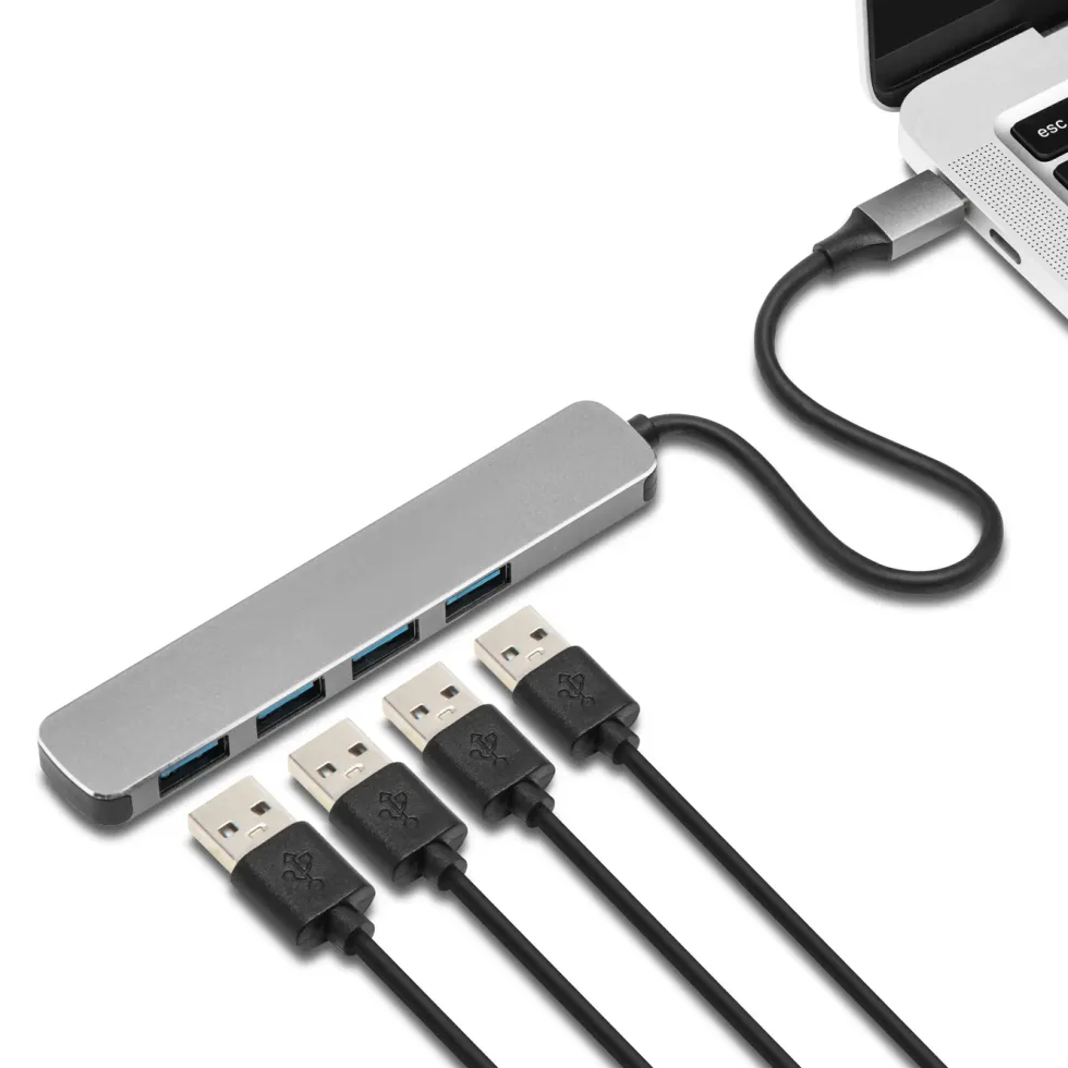 Plexgear USB-C til 4x USB-A-adapter CB223