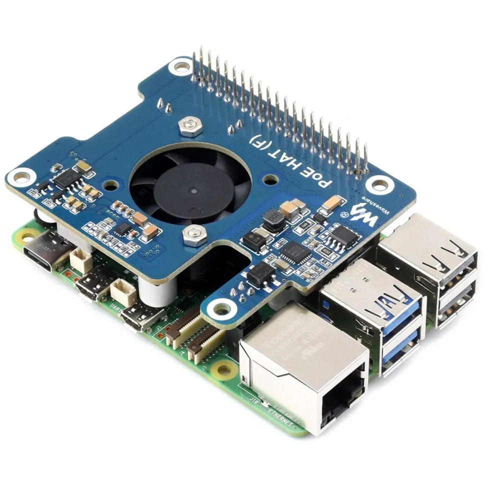PoE+ Hat for Raspberry Pi 5