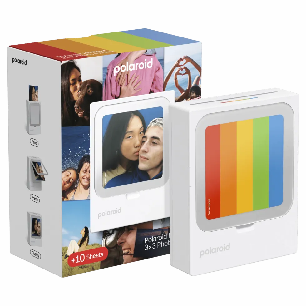 Polaroid Hi-Print 3×3 Photo Printer – bærbar fotoskriver + 10 ark
