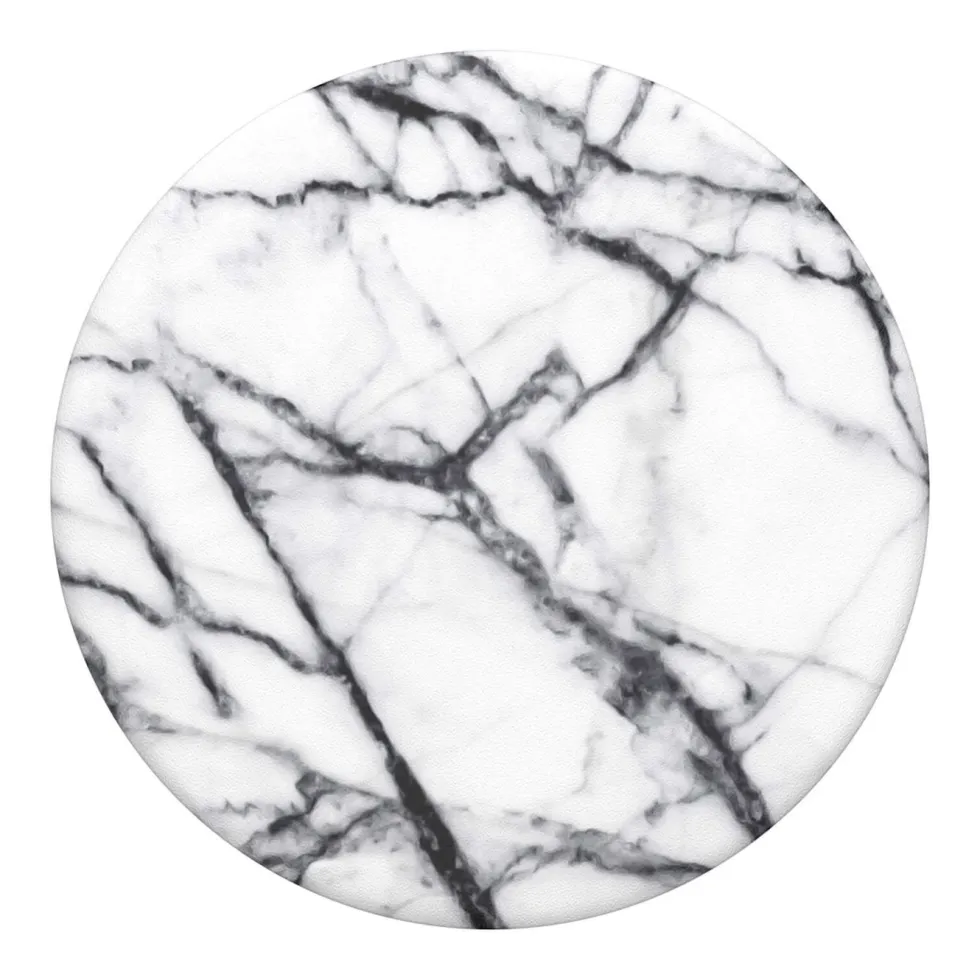 Popsockets Avtakbart grep for mobil White Marble