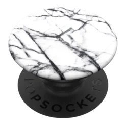Popsockets Avtakbart grep for mobil White Marble