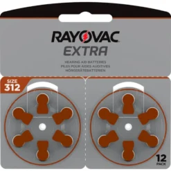 Rayovac Høreapparatbatterier Brun ZA312 12-pk.