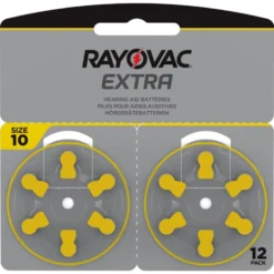 Rayovac Høreapparatbatterier Gul ZA10 12-pk.