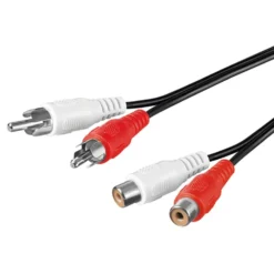 RCA-forlengelseskabel 2x RCA 1,5 m