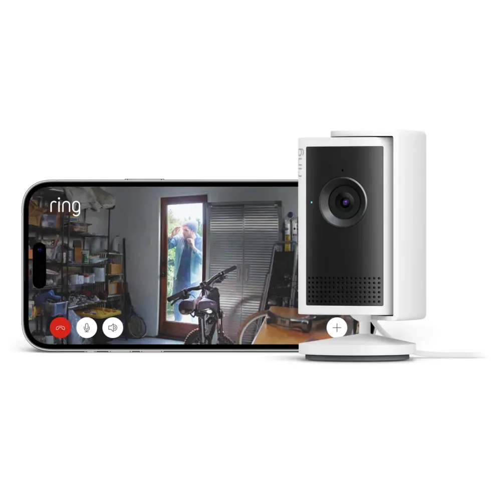 Ring Indoor Camera Plus - Retinal 2K overvåkingskamera Svart