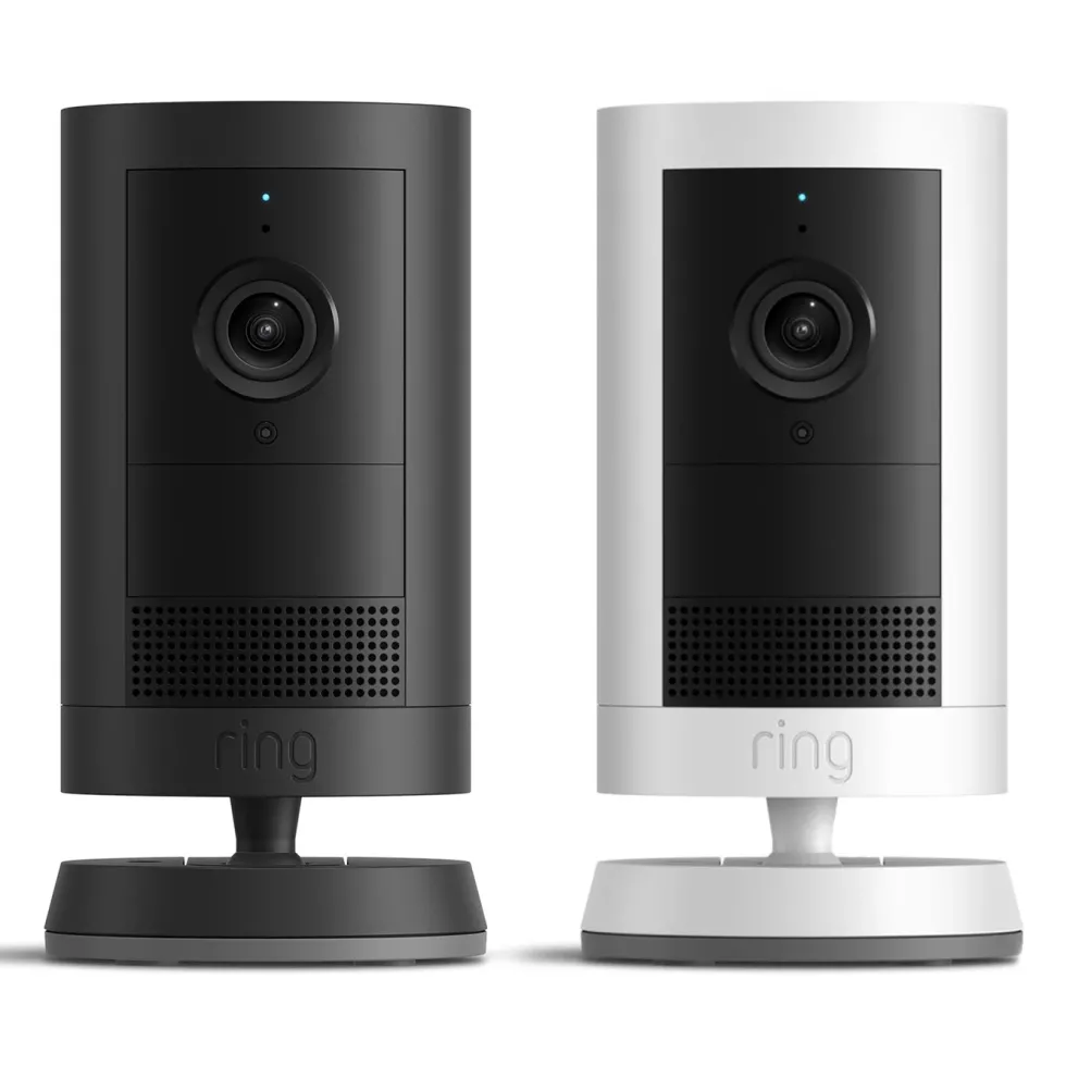 Ring Outdoor Cam Plus Battery - Retinal 2K overvåkingskamera Svart
