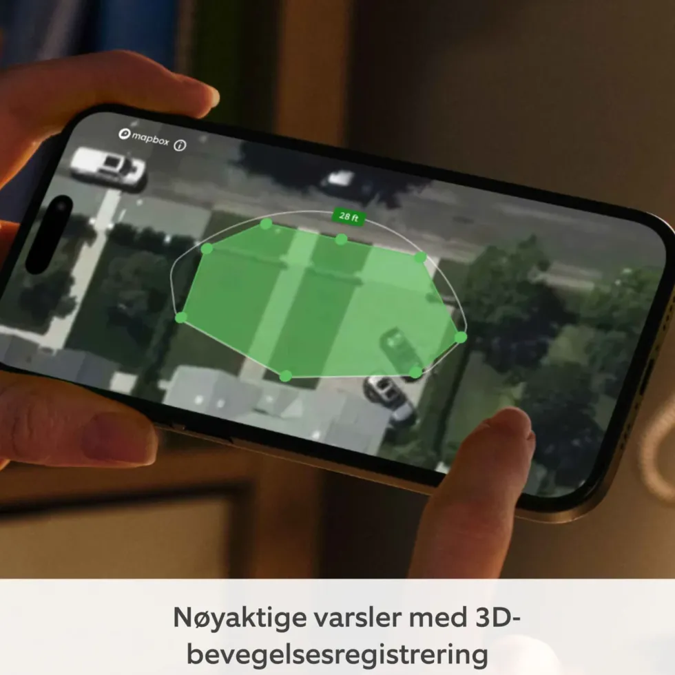 Ring Outdoor Cam Pro Plug-in - Retinal 4K overvåkingskamera Hvit