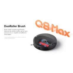 Roborock Q8 Max+ Helautomatisk robotstøvsuger Svart