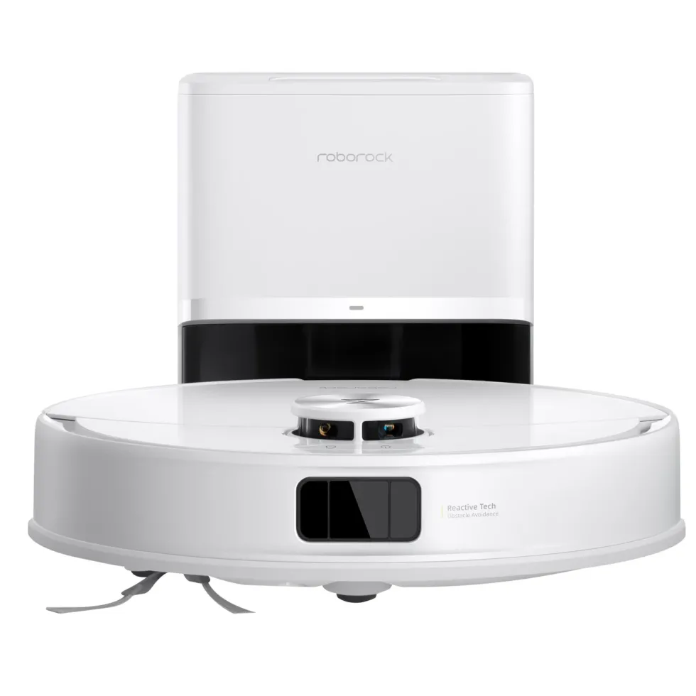 Roborock Q10 VF+ robotstøvsuger med basestasjon Hvit