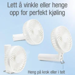 Rubicson Portabel vifte med oppladbart batteri