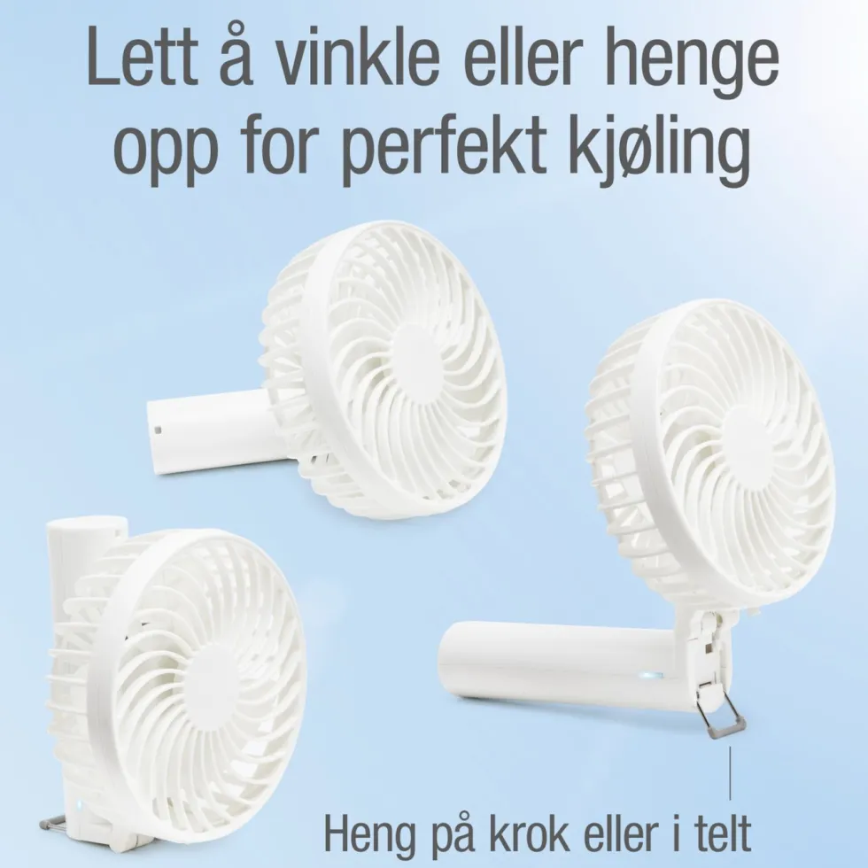 Rubicson Portabel vifte med oppladbart batteri