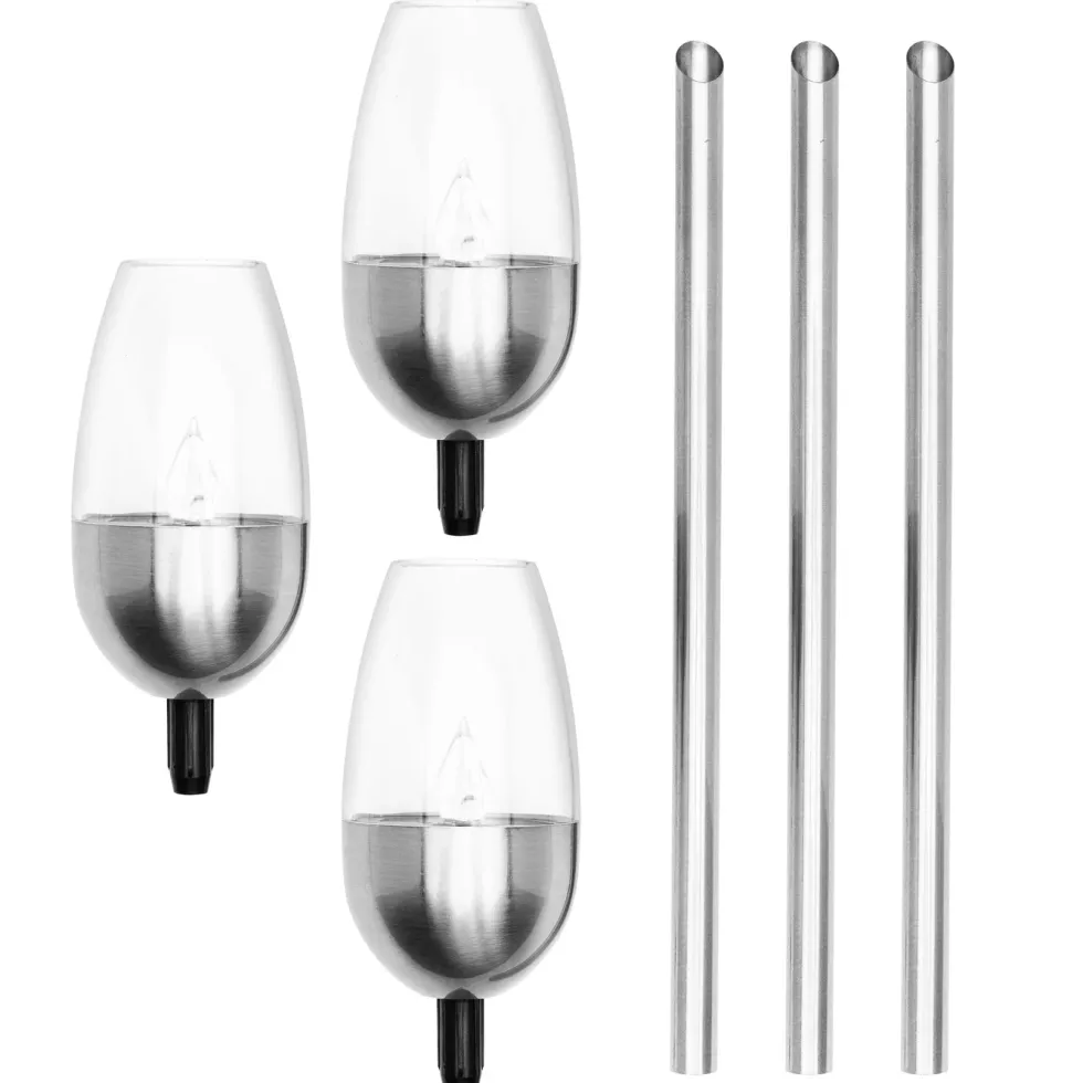 Rubicson Solcelledrevet fakkel 3-pk.