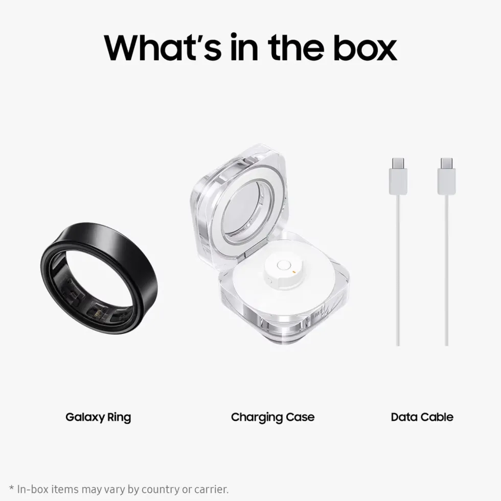Samsung Galaxy Ring - Titanium Black Størrelse 10