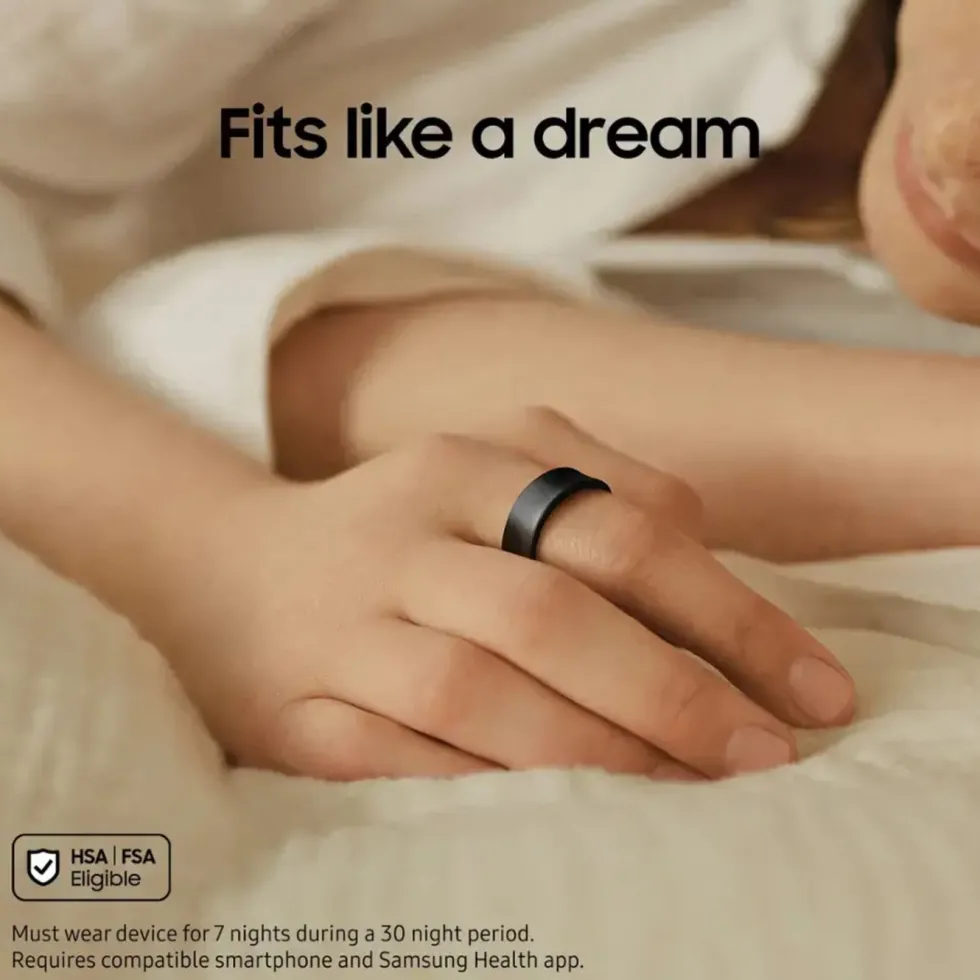 Samsung Galaxy Ring - Titanium Black Størrelse 10