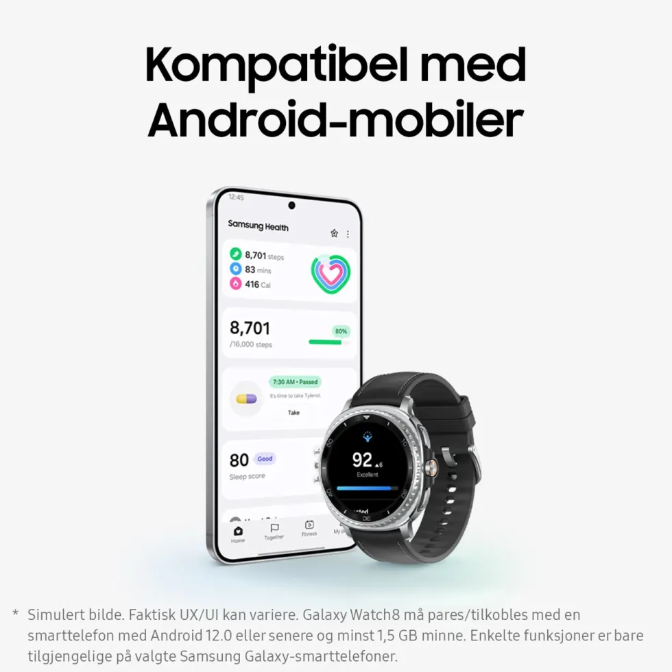 Samsung Galaxy Watch8 Classic 46mm Bluetooth + 4G Hvit