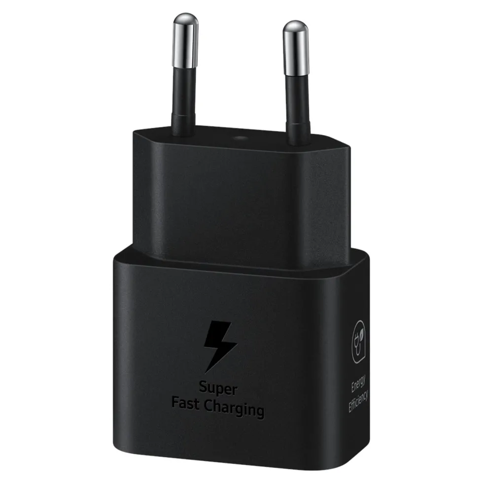 Samsung Original 25 W Hurtiglader USB-C PD Svart