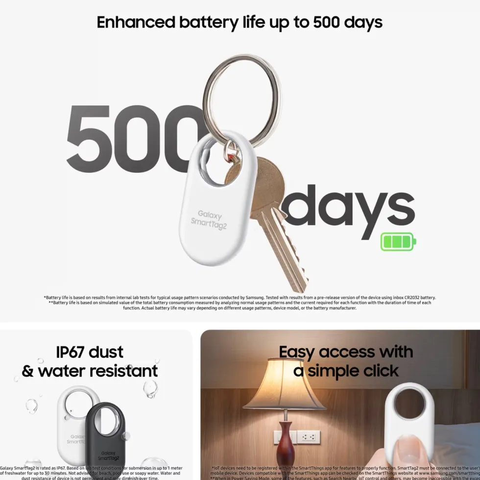 Samsung SmartTag2 Hvit