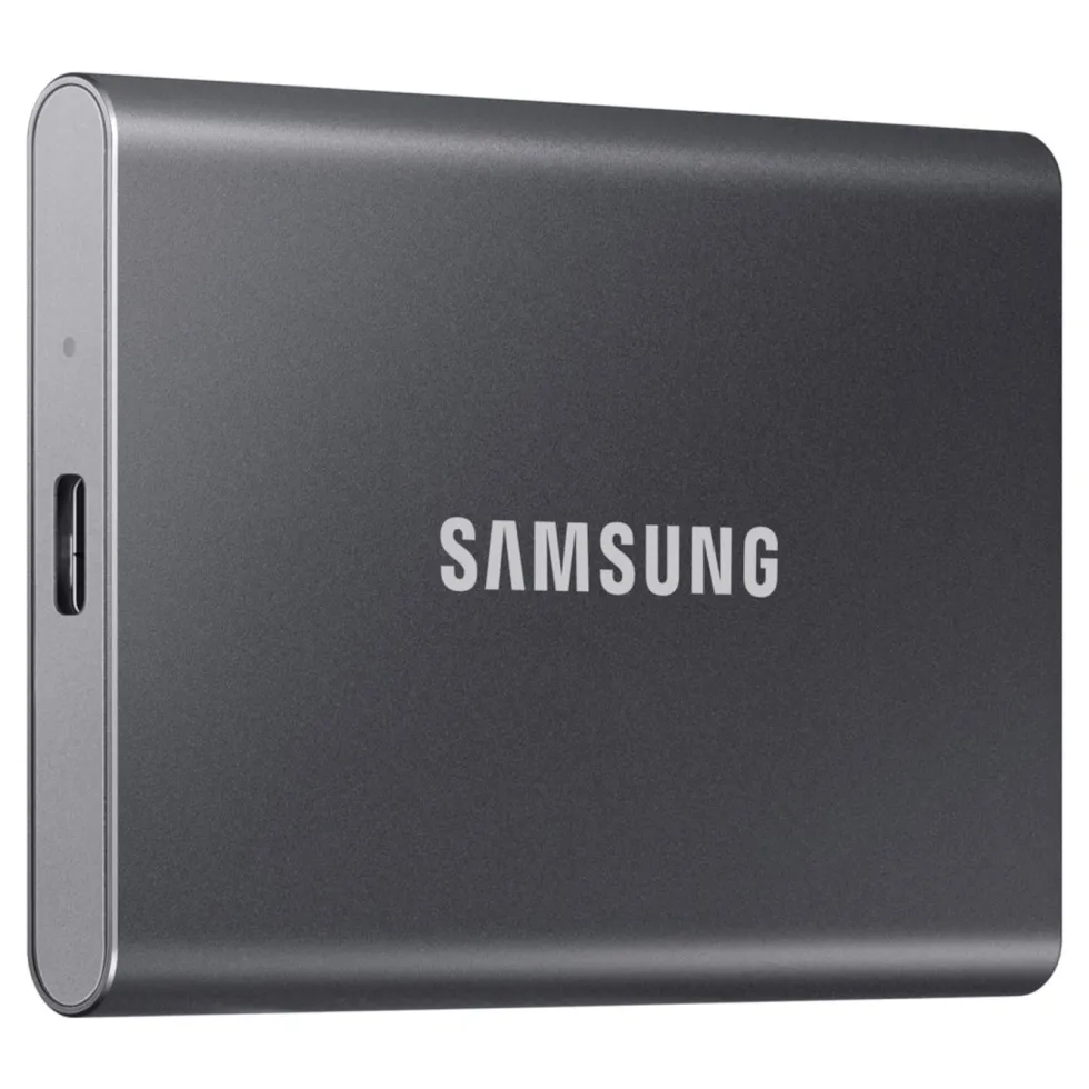 Samsung T7 Ekstern SSD-disk 1 TB Grå