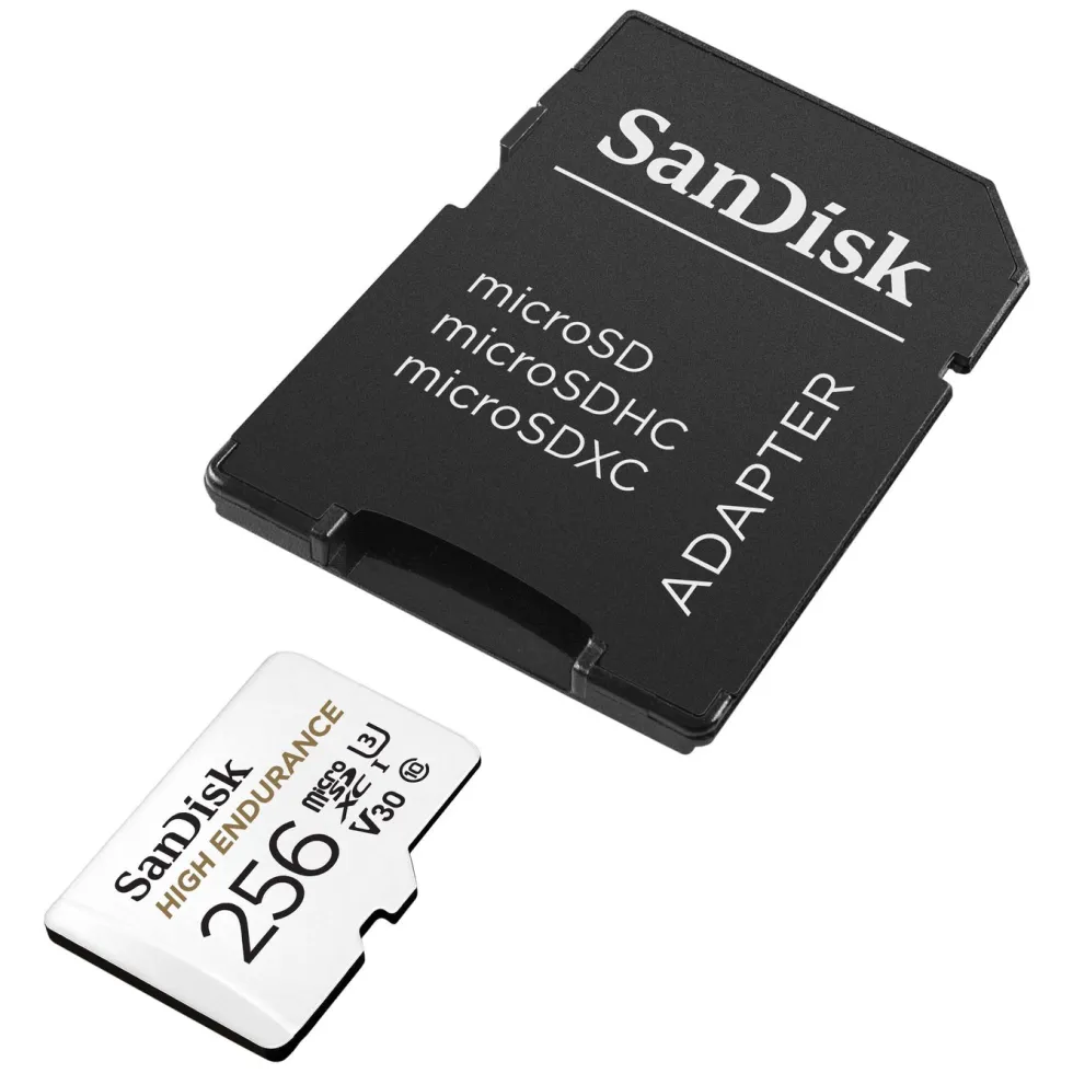Sandisk High Endurance Micro-SD-kort 256 GB