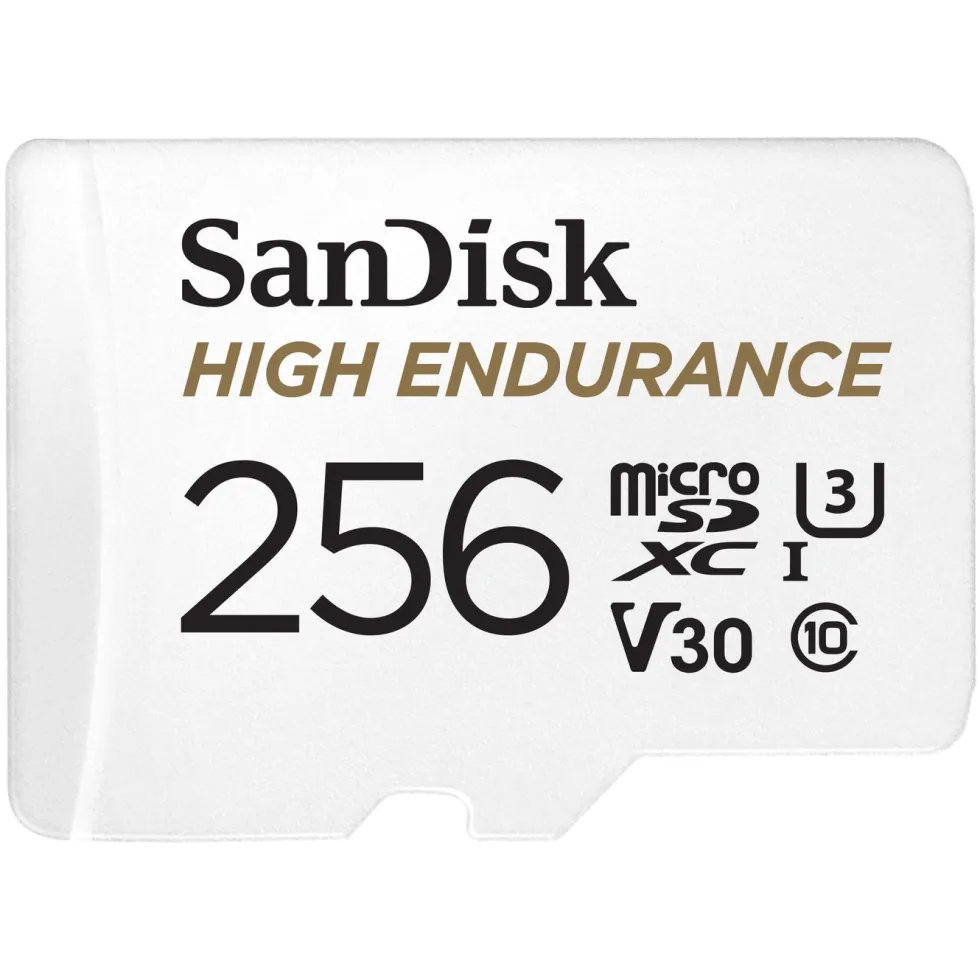 Sandisk High Endurance Micro-SD-kort 256 GB
