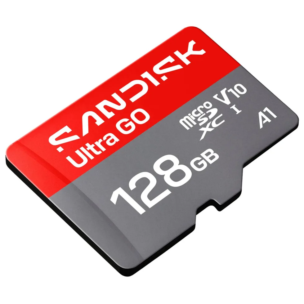 Sandisk microSD Ultra Go minnekort 128 GB – 190 MB/s