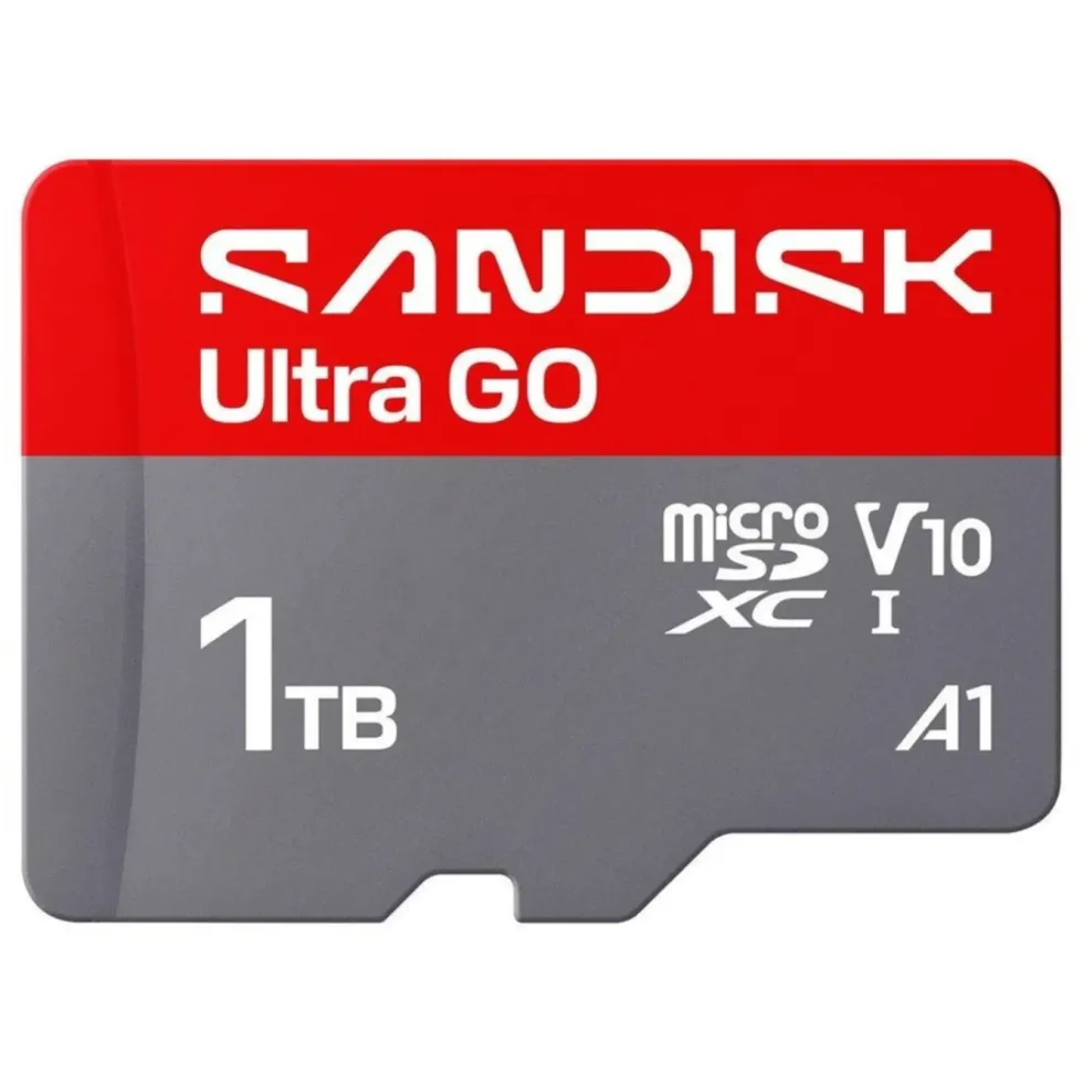 Sandisk microSD Ultra Go minnekort 1 TB – 190 MB/s
