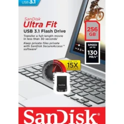 Sandisk Ultra Fit 3.1 USB-minne 256 GB