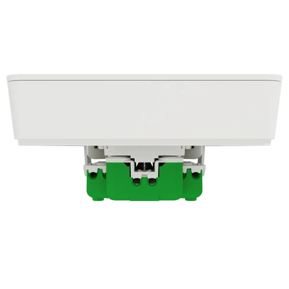 Schneider Electric Exxact Jordet vegguttak med USB-porter Hvit