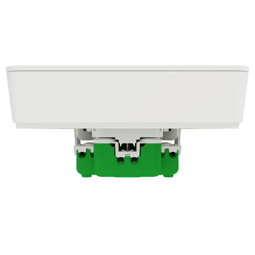 Schneider Electric Exxact Jordet vegguttak med USB-porter Hvit