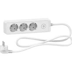 Schneider Electric Grenuttak med bryter 3-veis Hvit