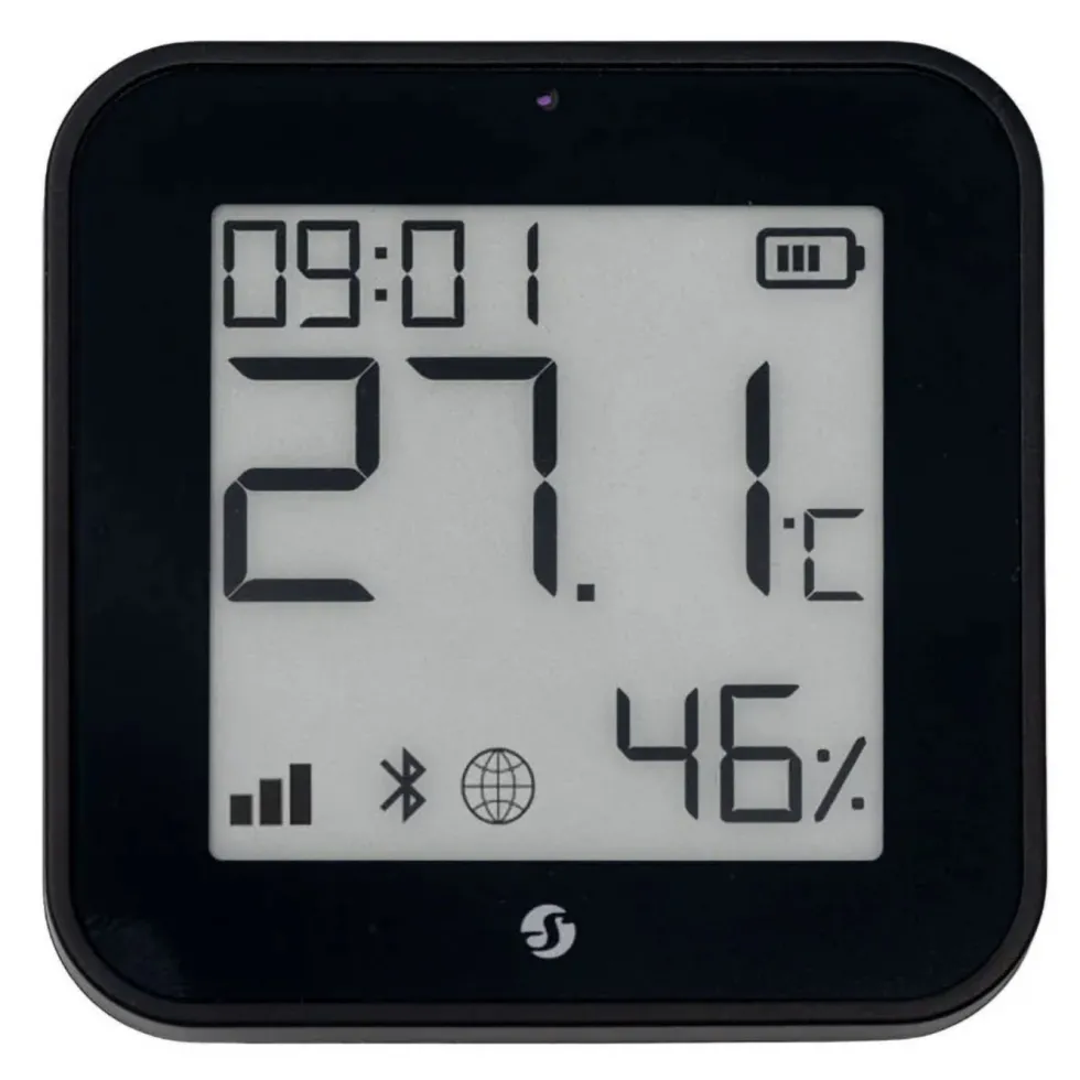Shelly BLU H&T Display ZB sensor Svart