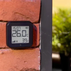 Shelly H&T Gen 3 Termometer og hygrometer Svart