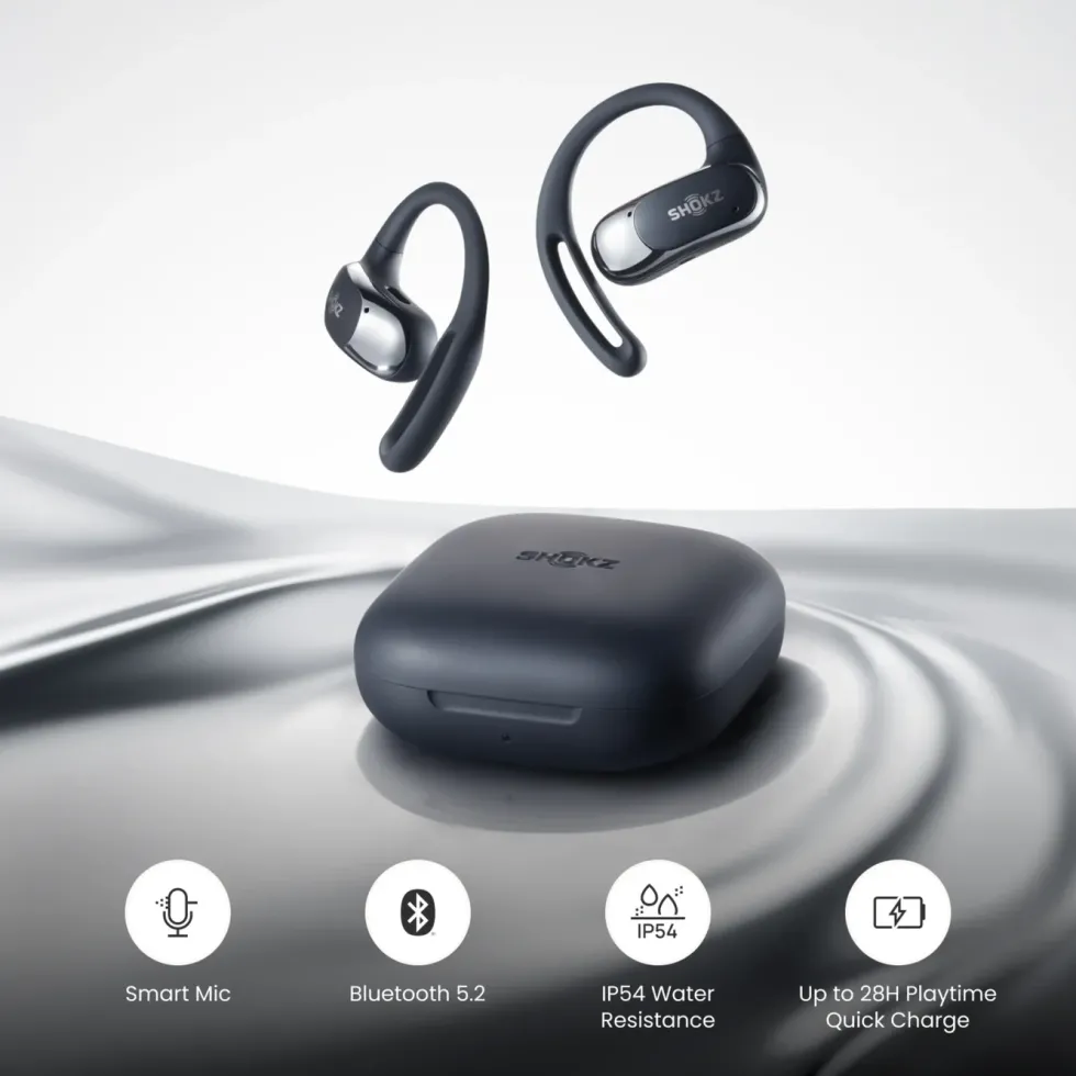Shokz OpenFit Air Trådløse hodetelefoner Svart