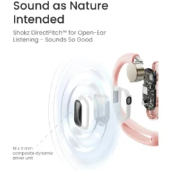 Shokz OpenFit Air Trådløse hodetelefoner Rosa