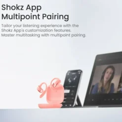 Shokz OpenFit Air Trådløse hodetelefoner Rosa