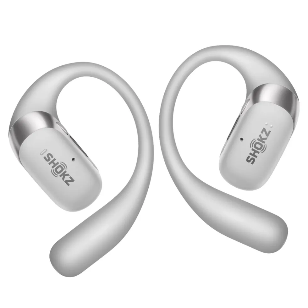 Shokz OpenFit 2+ open-ear-hodetelefoner Grå