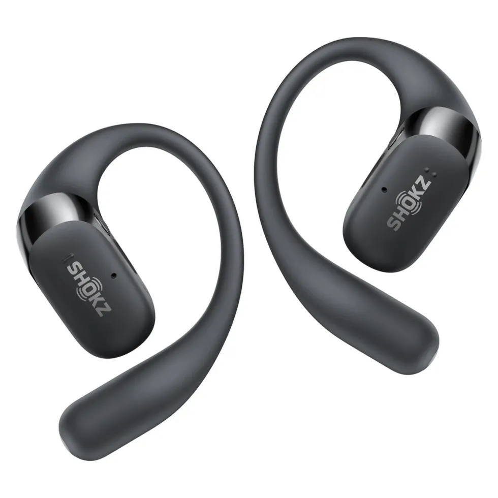 Shokz OpenFit 2+ open-ear-hodetelefoner Svart