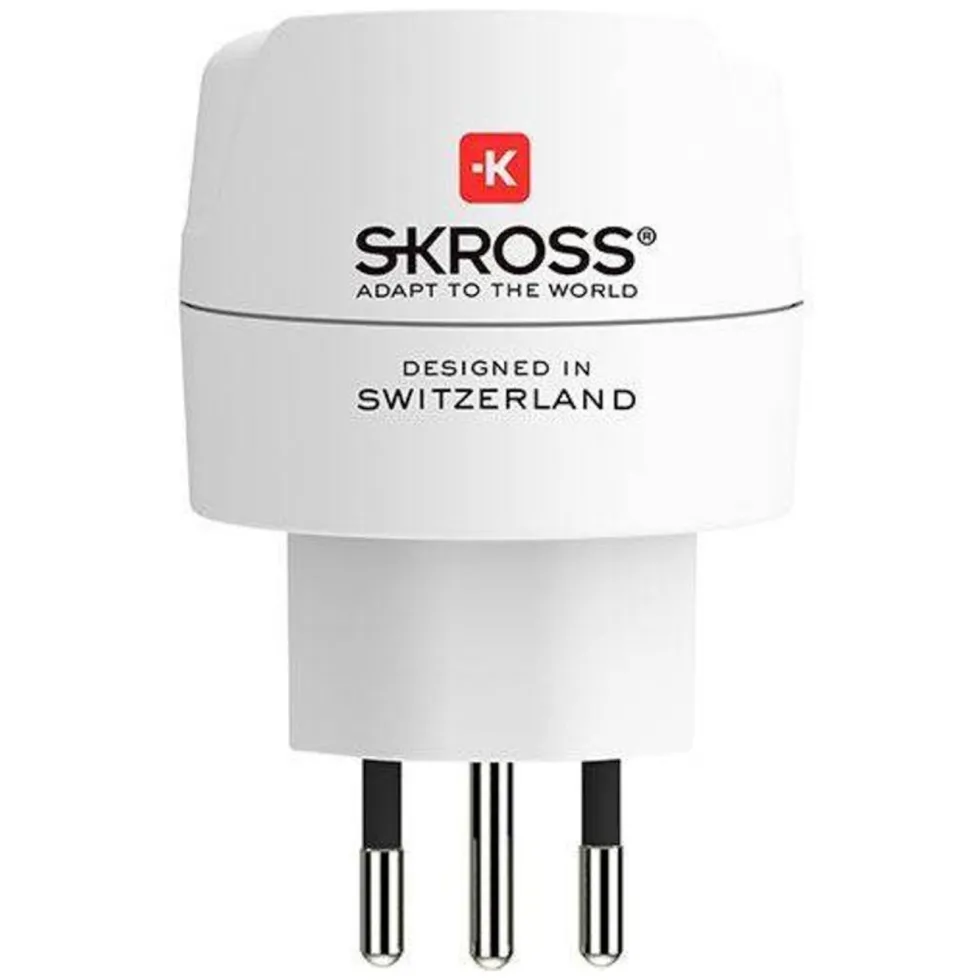 Skross Jordet reiseadapter - Sveits, Italia og Brasil