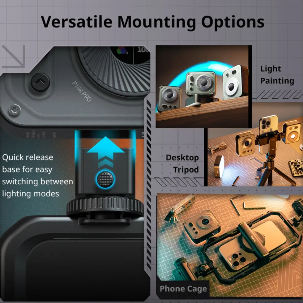 SmallRig Vibe P108 Pro mini-LED-videolampe